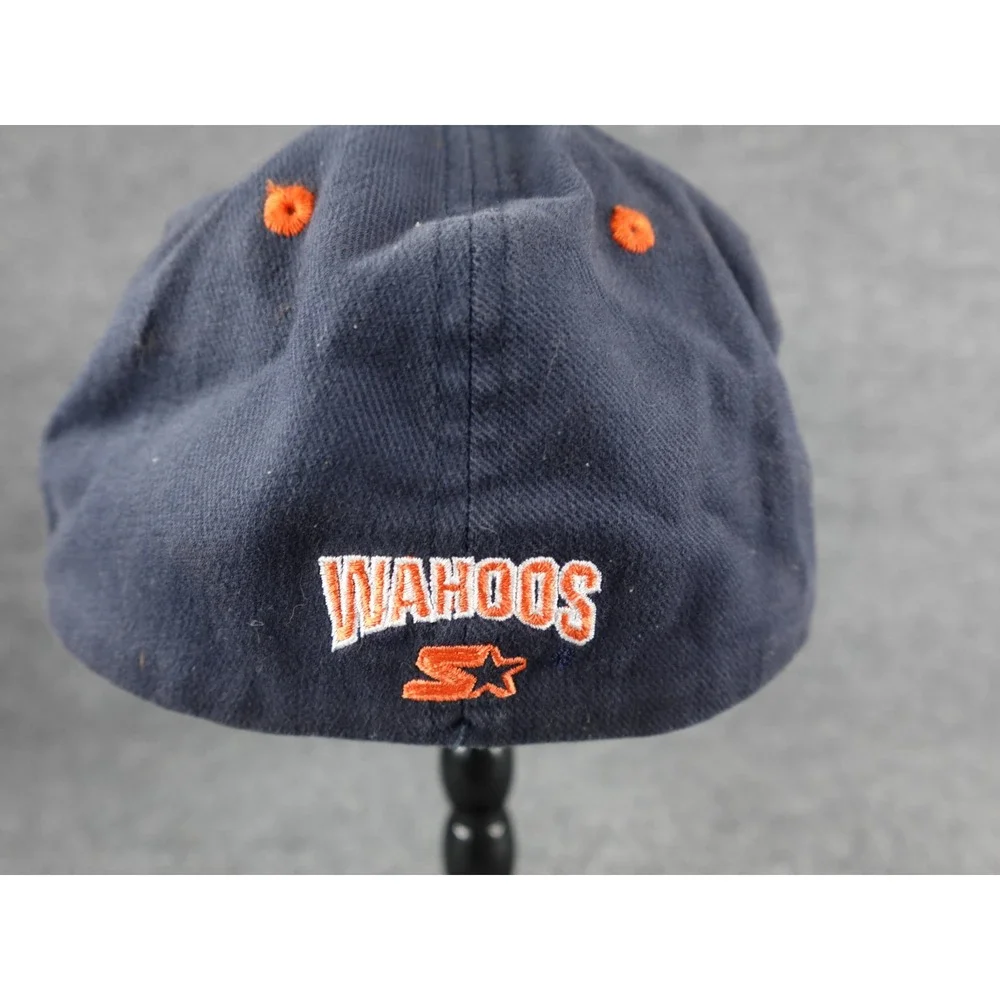 Starter University of‎ Virginia Cavaliers Navy Orange V Sabers Baseball Cap Hat